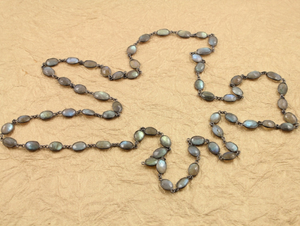 Labradorite Faceted Coin Chain, (BC-LAB-33) - Beadspoint