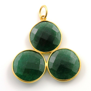 Dyed Emerald Fancy Pendant ,  (BZC8095) - Beadspoint