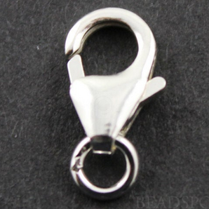 Sterling Silver Lobster Claw w/ Open Jump Ring, (SS/856) - Beadspoint