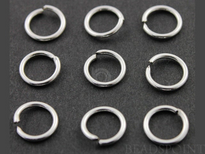 Sterling Silver 16 GA 12 mm Jump Open Round Ring, (SS/JR16/12O) - Beadspoint
