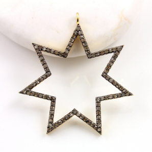 Pave Diamond Star Pendant, (DCH/CR138) - Beadspoint