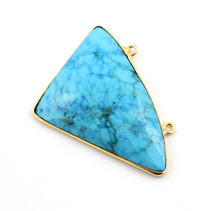 Turquoise Faceted Fancy Bezel,  (TQFCYT04) - Beadspoint