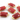 Red Onyx Faceted Chicklet Connector,  (BZC7463) - Beadspoint