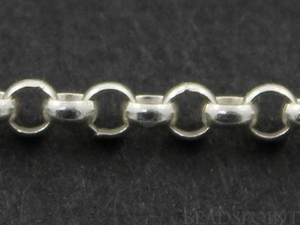 Italian Petite Rolo Shiny Neck Chain, (ROL125-16) - Beadspoint
