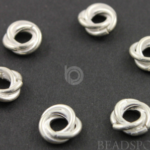 Sterling Silver Love Knot Spacer, (BR/6303/8) - Beadspoint