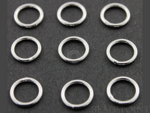 Sterling Silver 16 GA Closed Jump Ring,   (SS/JR16/6C) - Beadspoint