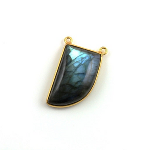 Labradorite Cabochon Bezel, (LABCTR08-A) - Beadspoint