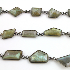 Labradorite Fancy Cut Chain, Fancy Cut Chain , (BC-LAB-34) - Beadspoint