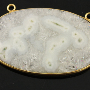 White Solar Quartz Stone Pendant,(SLQ-175) - Beadspoint