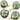 Green Amethyst Faceted Pear Heart Bezel, (BZC6074) - Beadspoint