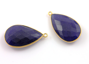 Dyed Sapphire Faceted Pear Bezel, (BZCT6209) - Beadspoint