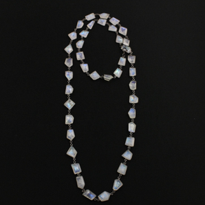 Rainbow Moonstone chain with Antique finish (CHN/162) - Beadspoint