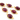 Dyed Red Ruby Faceted Oval Connector,(BZCT7302-A) - Beadspoint