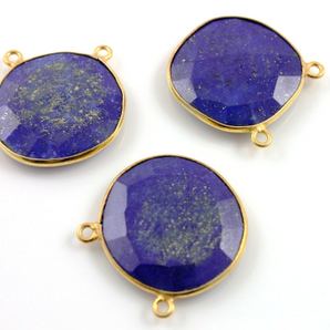 Lapis Lazuli Faceted Fancy Bezel ,(BZCT6002-C) - Beadspoint