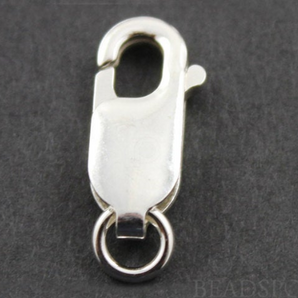 10 Pieces-Sterling Silver Lobster Claw with Open Jump Ring, (SS/853) - Beadspoint