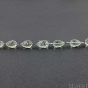 Amethyst Faceted Long Drill Tear Drops, (GAM7x14TEARLD) - Beadspoint