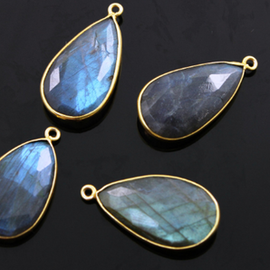 Labradorite Faceted Bezel, (LBZC01-A) - Beadspoint