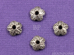 10 Pieces,Hill Tribe Flower Bead Cap, (8180-TH) - Beadspoint