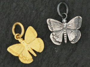 Sterling Silver Butterfly Charm -- (AF-229) - Beadspoint
