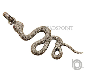 Pave Diamond Snake Pendant --DP-1184 - Beadspoint