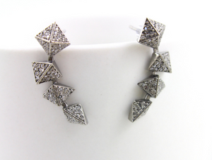 Pave Diamond Earring, (Earr-061) - Beadspoint