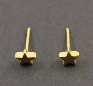 24K Gold Vermeil Over Sterling Silver Galaxy Earrings -- VM-EAS-001 - Beadspoint