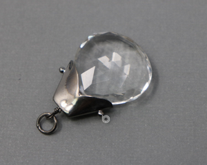 Rock Crystal Gem Drop Pendant, (GBD-025) - Beadspoint