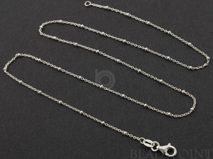 Sterling Silver Finished Satellite Neck Chain,  (FN20S-20) - Beadspoint