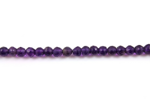 Amethyst Faceted Round Beads, (Amy/RND/4mm) - Beadspoint