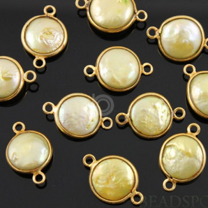 Pearl Coin Shape Bezel,  (BZC7152) - Beadspoint