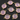 Rose Quartz Faceted Puff Cushion Coin Bezel Connector, (BZC7232) - Beadspoint