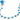 Turquoise faceted heart drop, 8 mm (TURQ/HRT/8mm) - Beadspoint