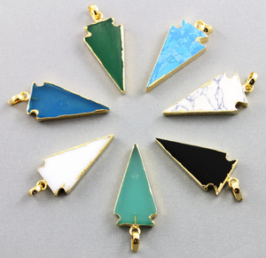 Electroplated Arrow Head in Multi colors,(BZC/9920) - Beadspoint