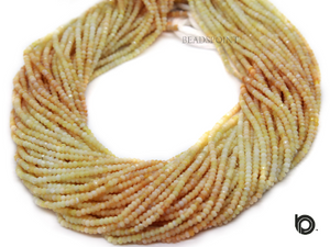 Yellow Opal Micro Faceted Rondelle Beads, (YOPAL-2.5FRNDL) - Beadspoint