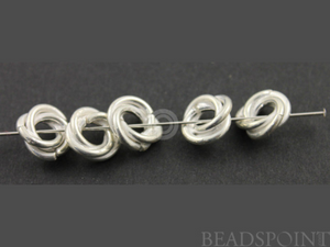 Sterling Silver Love Knot Spacer, (BR/6303/8) - Beadspoint