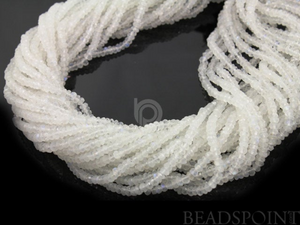 Rainbow Moonstone Faceted Rondelle Beads, (MNS3FRNDL) - Beadspoint