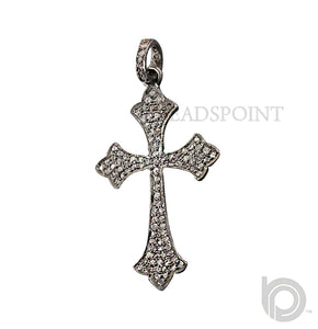 Pave Diamond Cross Pendant -- DPM-1014 - Beadspoint