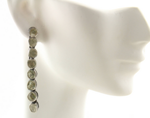 Pave Diamond Rose Cut Earrings, (DER-137) - Beadspoint