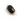 Black Onyx Chalcedony Faceted Chicklet Connector, (BZCT7401) - Beadspoint