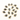 Black Onyx Faceted Pear Connector, (BZC-9138) - Beadspoint