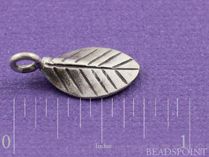 Hill Tribe Karen Silver Leaf Shaped, (HT 8033 (30)) - Beadspoint