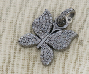 Pave Diamond Butterfly Charm,  (DCH-90) - Beadspoint
