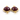 Dyed Red Ruby Faceted Coin Connector, (BZCT7302-C) - Beadspoint