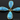 Blue Turquoise Faceted Pear Bezel, (BZC7064) - Beadspoint