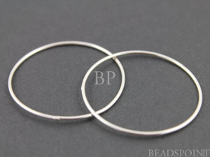 Sterling Silver Large Round Circle Link, (SS/697/32) - Beadspoint