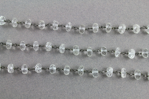 Crystal Faceted Wire Wrapped Rosary, (RS-CRY-151) - Beadspoint
