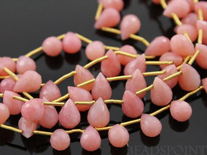 Pink Opal Micro Faceted Tear Drops, (PO5x8TEAR) - Beadspoint