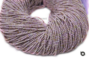 Rhodochrosite Micro Faceted Rondelle Beads, (POPL-2RNDL) - Beadspoint