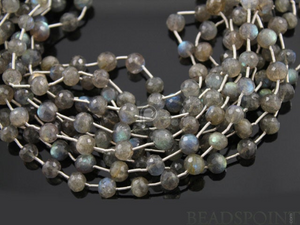 Labradorite Large Faceted Round Beads,  (LAB7FRND) - Beadspoint