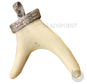 Pave Diamond Antler Pendant --DP-0961 - Beadspoint